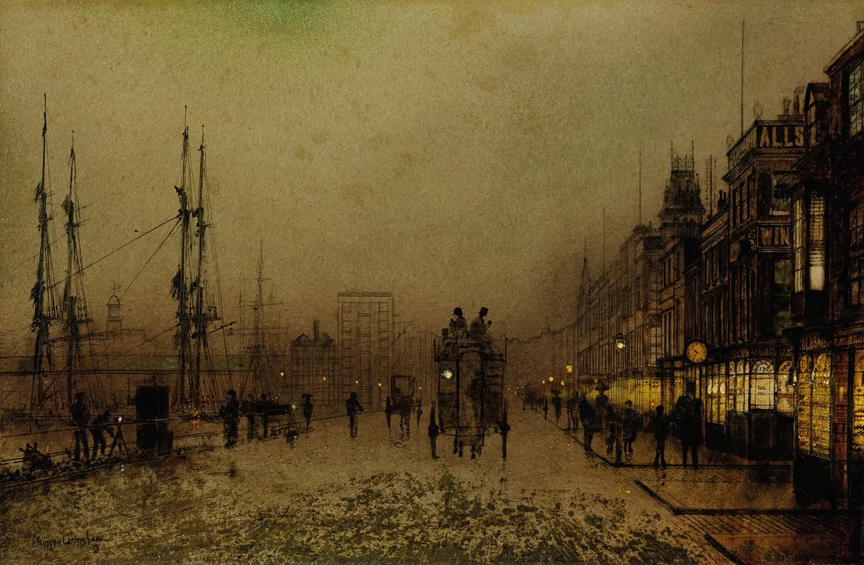 Glasgow Docks At Twilight
