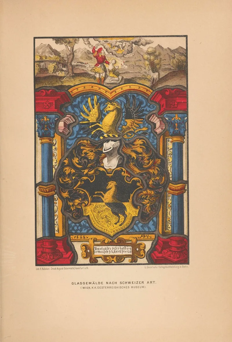 Glasmgemalde Nach Schweizer Art