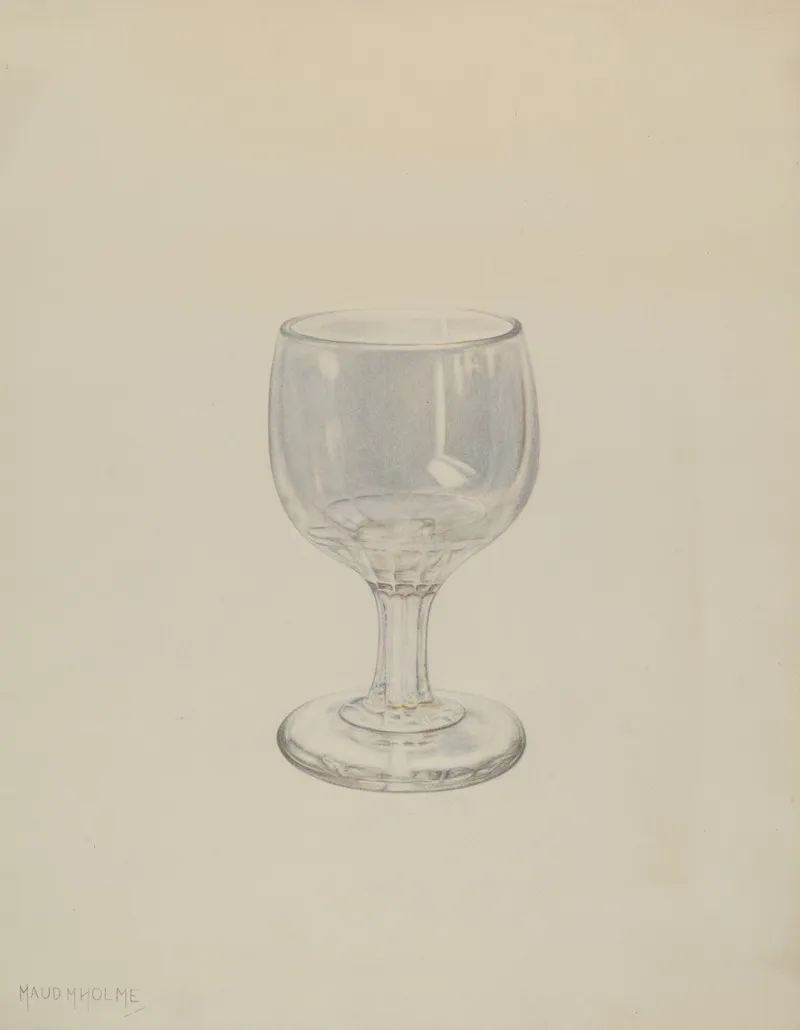 Glass 19 by Maud M. Holme - Canvas Print