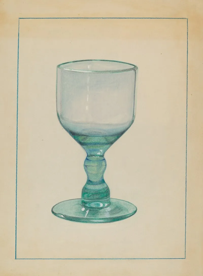 Glass 21 by S. Brodsky - Canvas Print