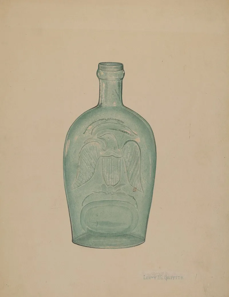 Glass Bottle 5 by LeRoy Griffith - Canvas Print