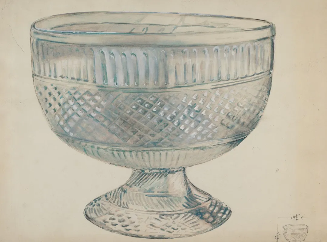 Glass Bowl 2 by Ella Josephine Sterling - Canvas Print