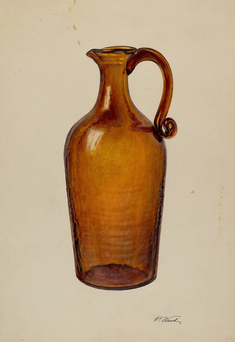 Glass Jug by Paul Ward - Canvas Print