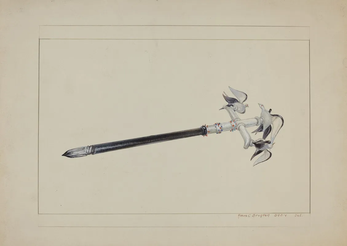 Glass Pen by Amos C. Brinton - Canvas Print