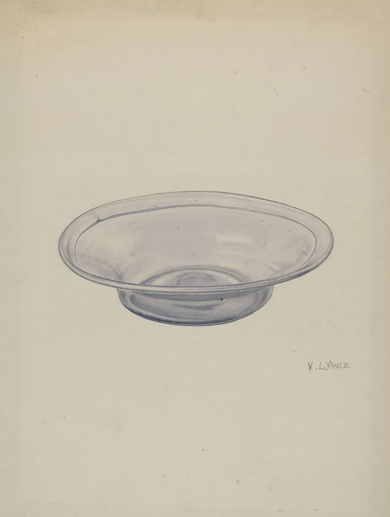 Glass Sauce Dish by V.L. Vance - Canvas Print