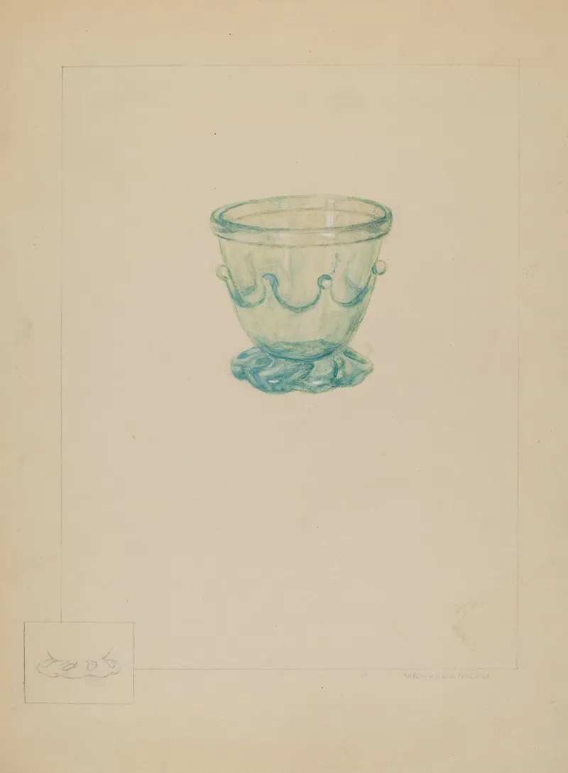 Glass Sugar Bowl by Michael J. Miceli - Canvas Print