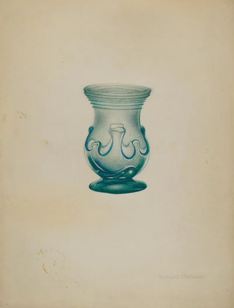 Glass Vase by Richard Whitaker - Canvas Print
