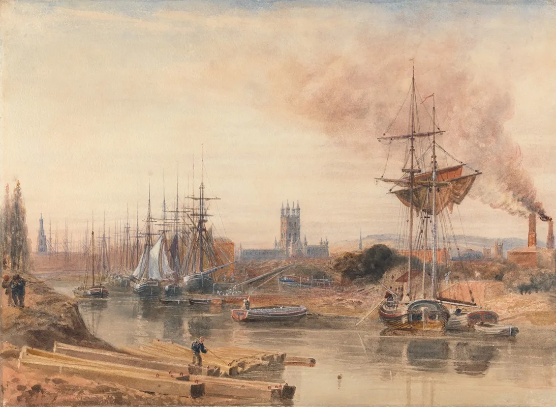 Gloucester 2 by Peter DeWint - Canvas Print