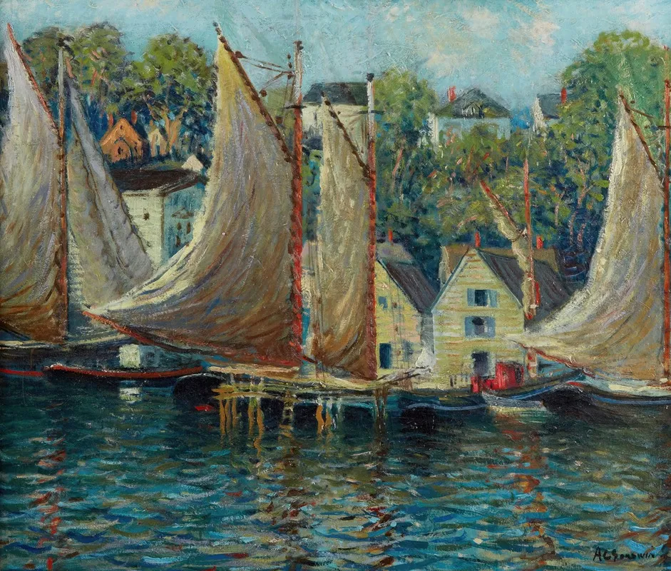 Gloucester 3 by Arthur Clifton Goodwin - Canvas Print