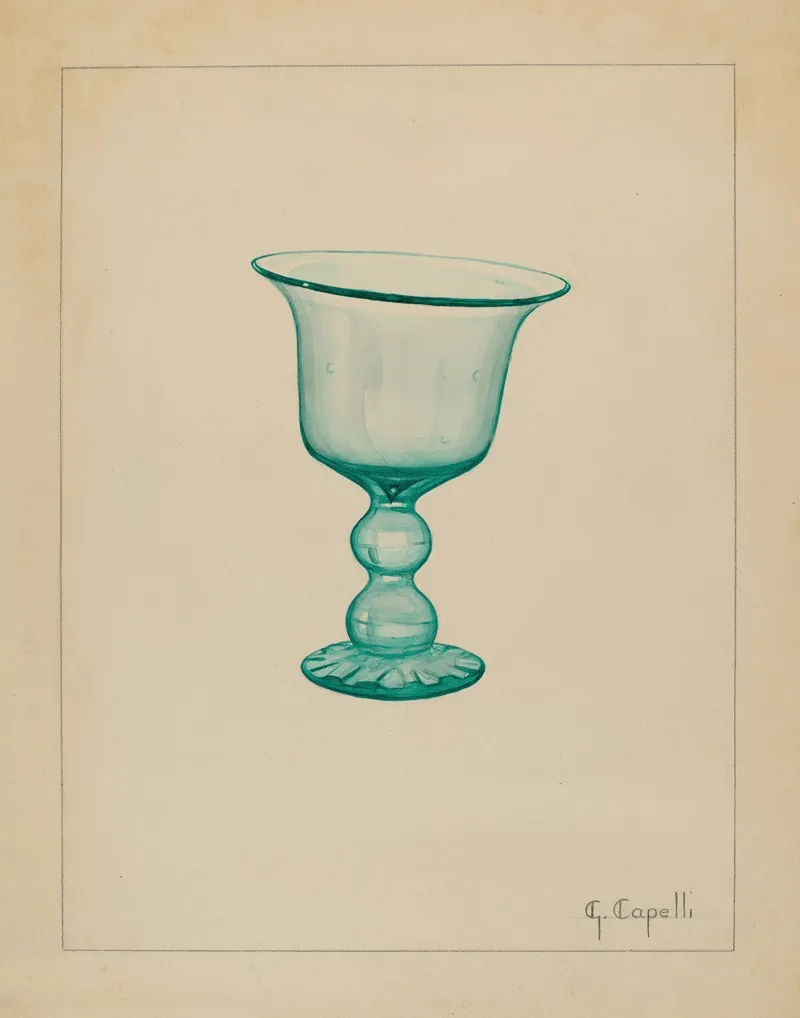 Goblet 10 by Giacinto Capelli - Canvas Print