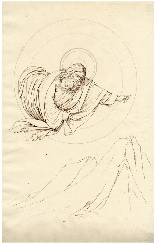 God The Father From A Fresco In The Camposanto At Pisa