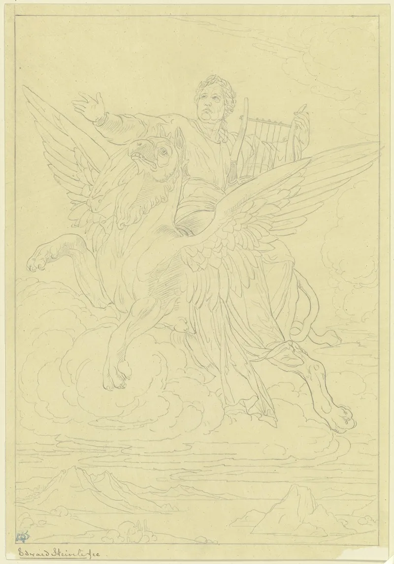 Goethes Apotheose Entwurf Fur Eine Standarte Bei Goethes Jubilaum 1849