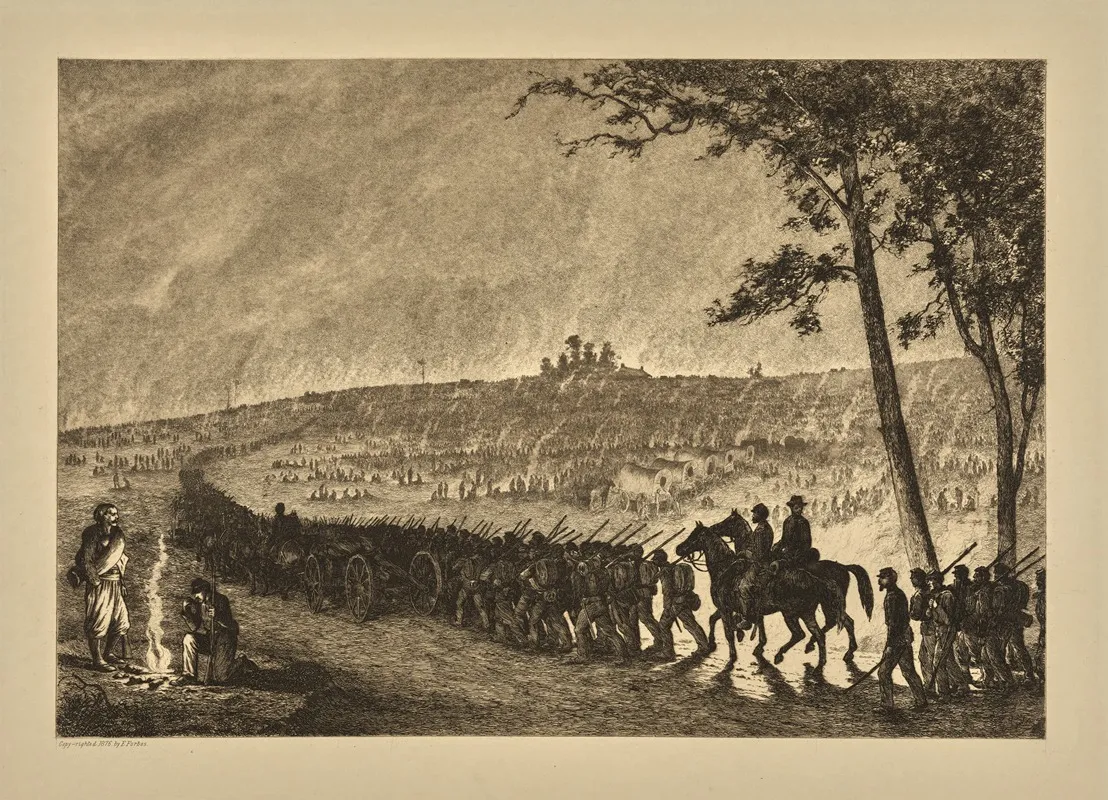 Going Into Camp At Night