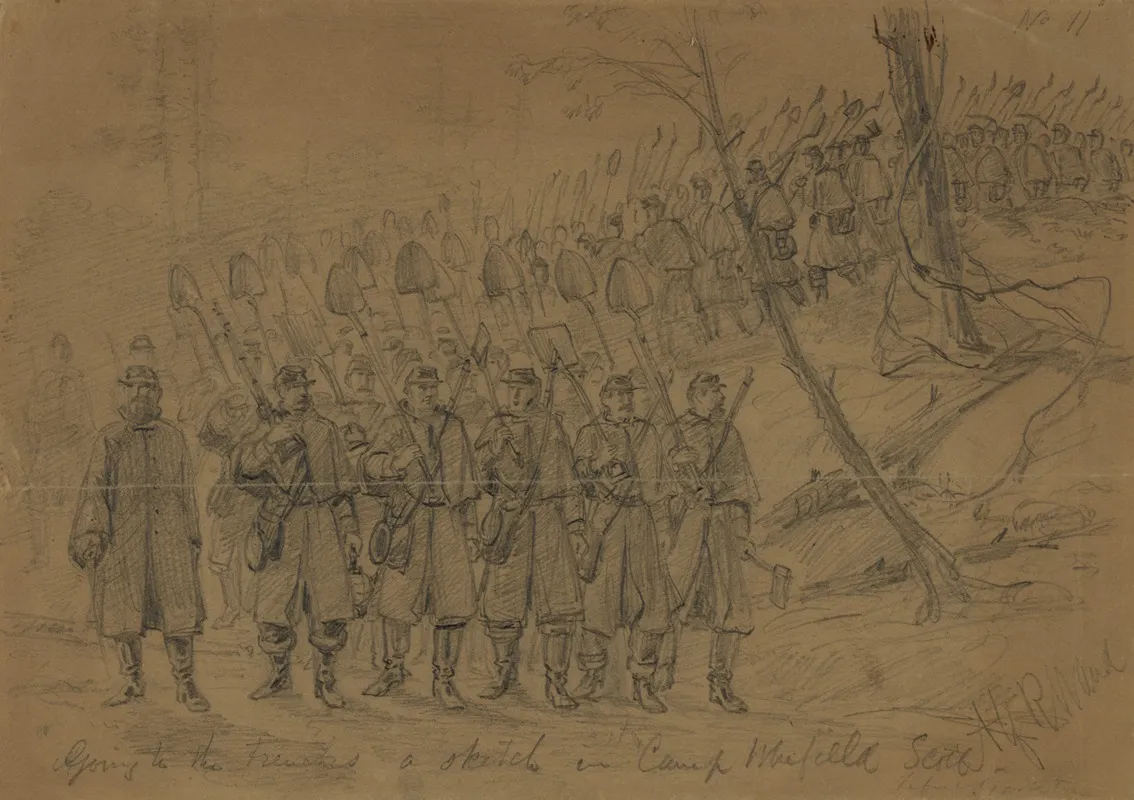 Going To The Trenches A Sketch In Camp Winfield Scott Before Yorktown