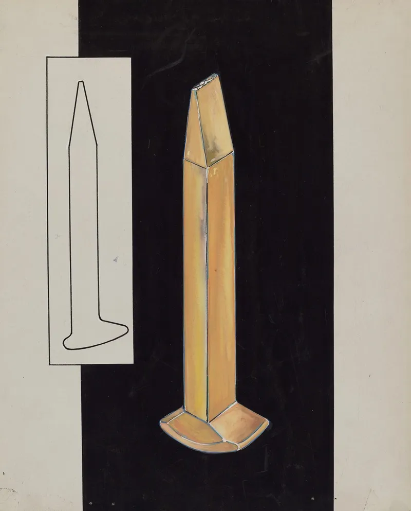 Gold Spike by Sebastian Simonet - Canvas Print