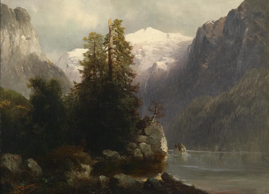 Gosausee by Josef Thoma - Canvas Print