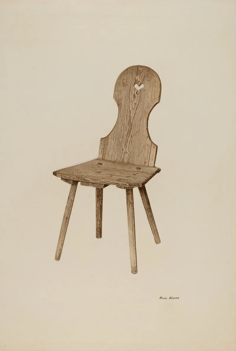 Gothic Chair by Rosa Rivero - Canvas Print