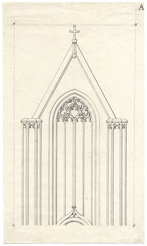 Gothic Window by David Humbert de Superville - Canvas Print