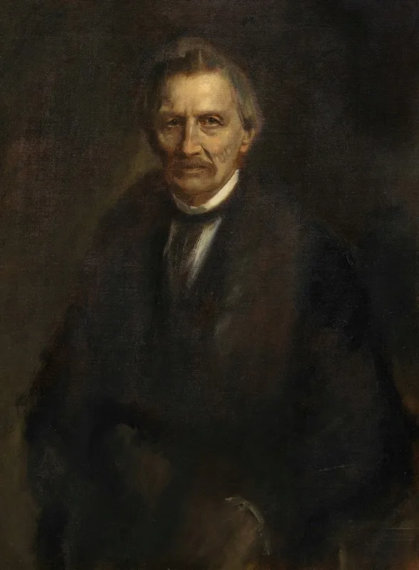 Gottfried Semper Architekt by Franz von Lenbach - Canvas Print