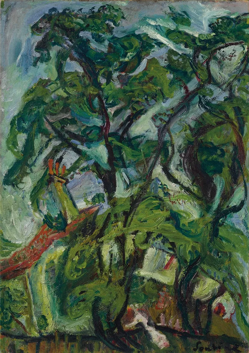 Gourdon Sur Vence by Chaïm Soutine - Canvas Print
