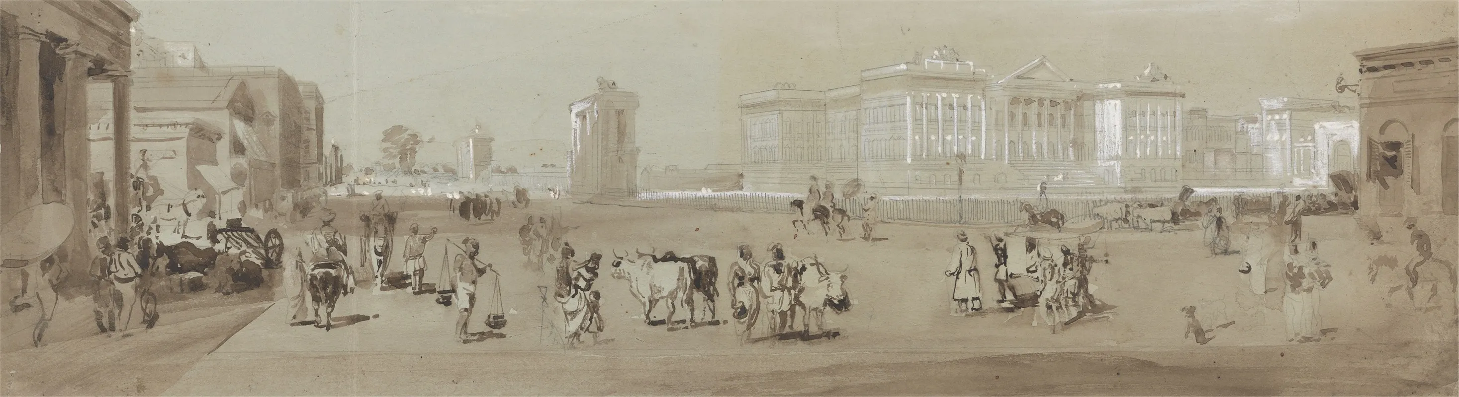 Government House From St Andrews Library Calcutta