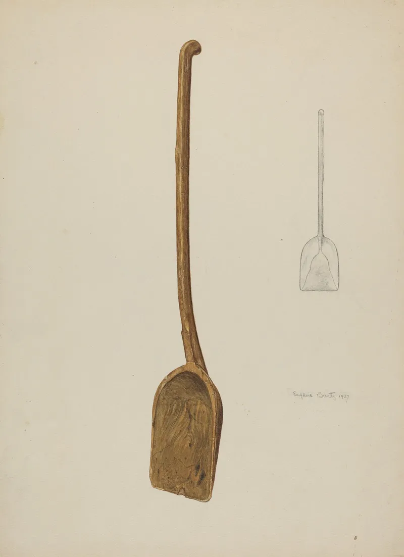 Grain Shovel by Eugene Bartz - Canvas Print