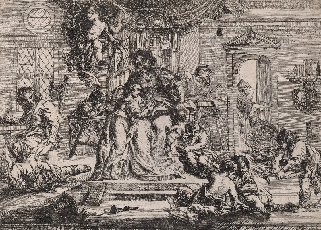 Grammatica by Cornelis Schut - Canvas Print