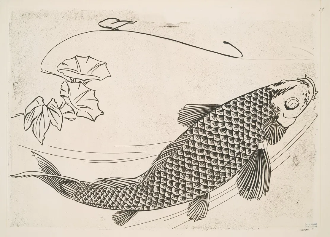 Grand Poisson Dans Le Genre Japonais