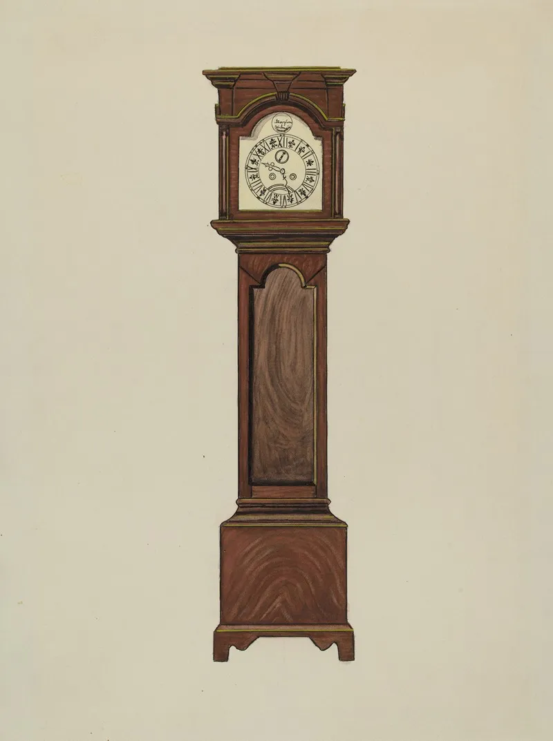 Grandfather Clock 5 by Ernest A. Towers, Jr. - Canvas Print