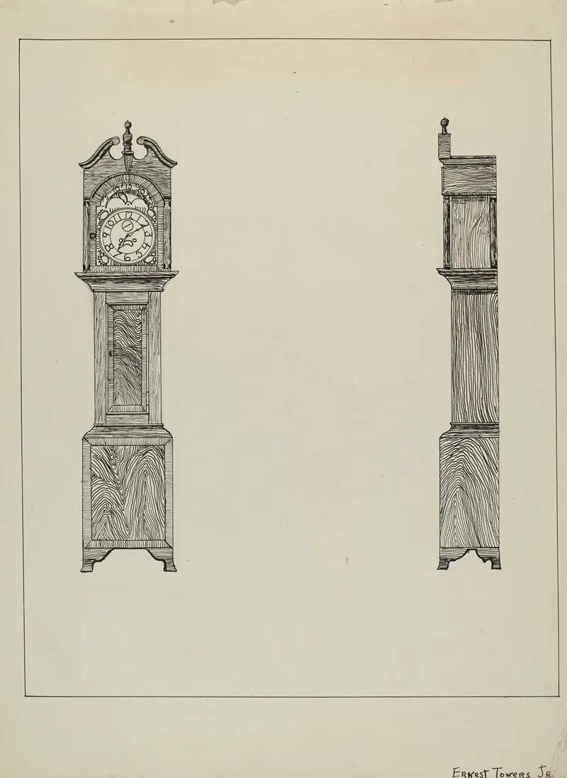 Grandfather Clock 8 by Ernest A. Towers, Jr. - Canvas Print