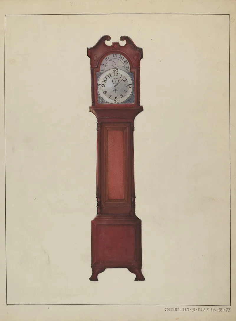 Grandfathers Clock by Cornelius Frazier - Canvas Print