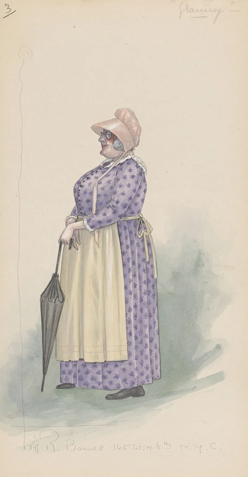 Granny 2 by Will R. Barnes - Canvas Print