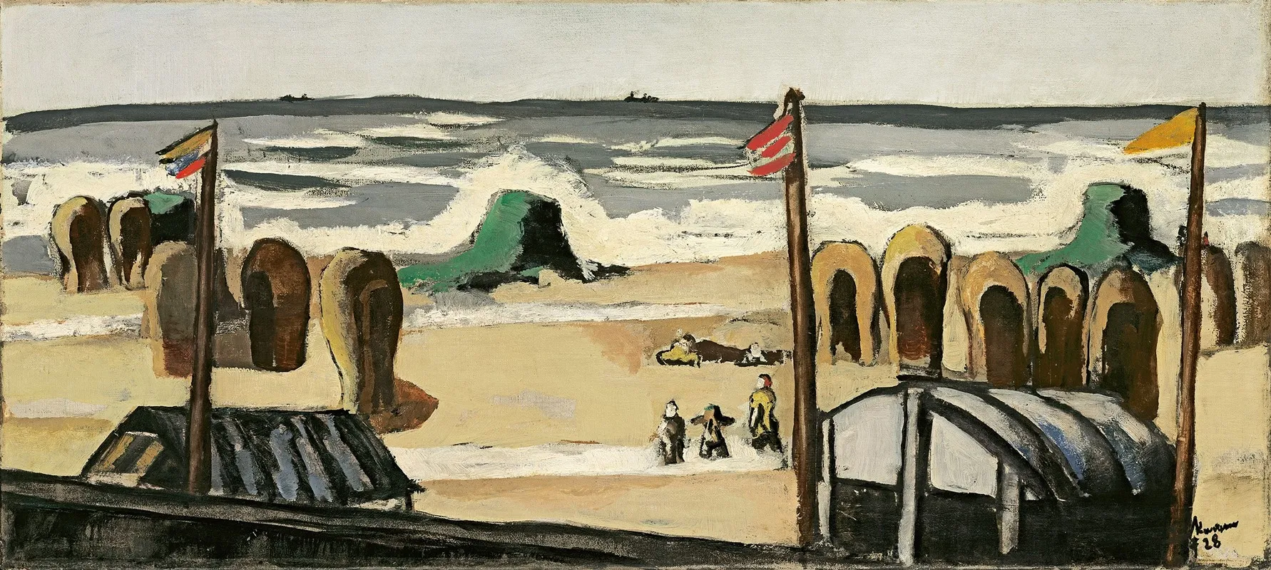 Grauer Strand by Max Beckmann - Canvas Print
