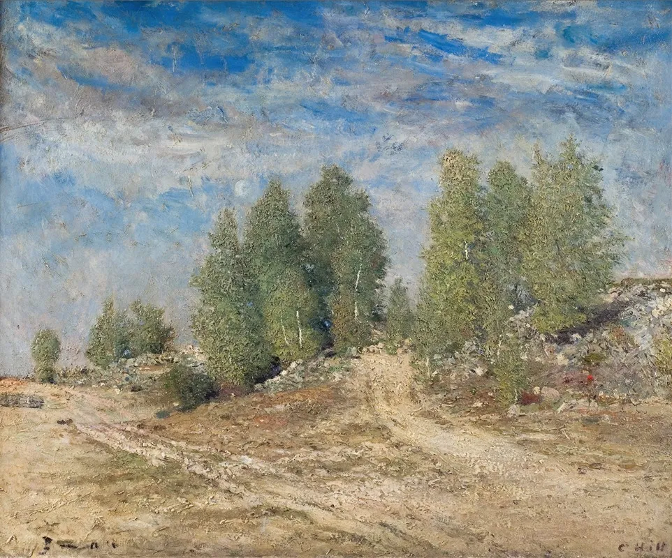 Gravel Slope by Carl Fredrik Hill - Canvas Print