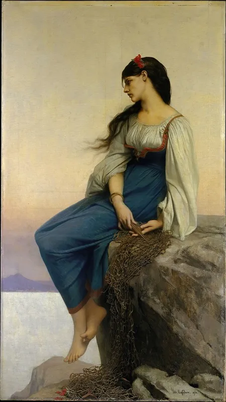 Graziella by Jules Joseph Lefebvre - Canvas Print