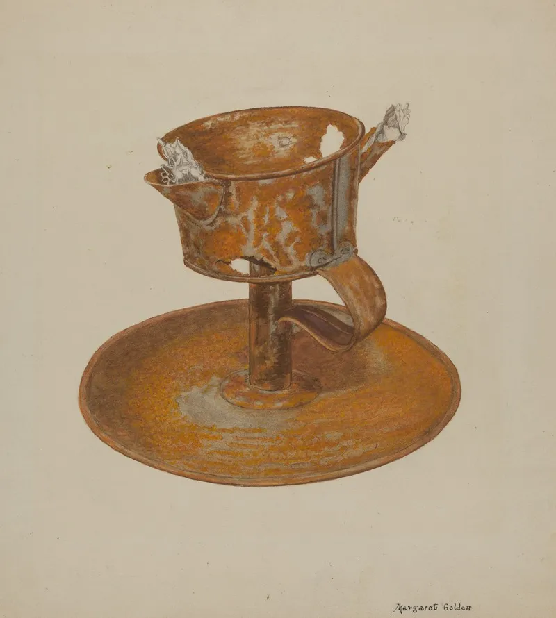 Grease Lamp 3 by Margaret Golden - Canvas Print