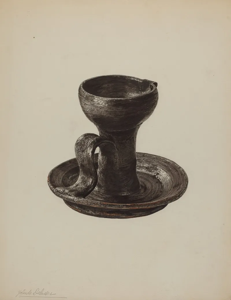 Grease Lamp 7 by Yolande Delasser - Canvas Print