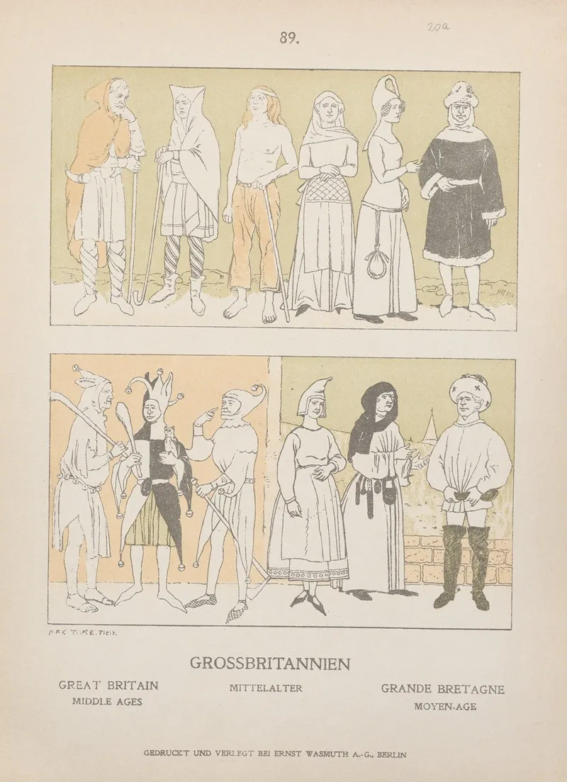 Great Britain Middle Ages by Adolf Rosenberg - Canvas Print