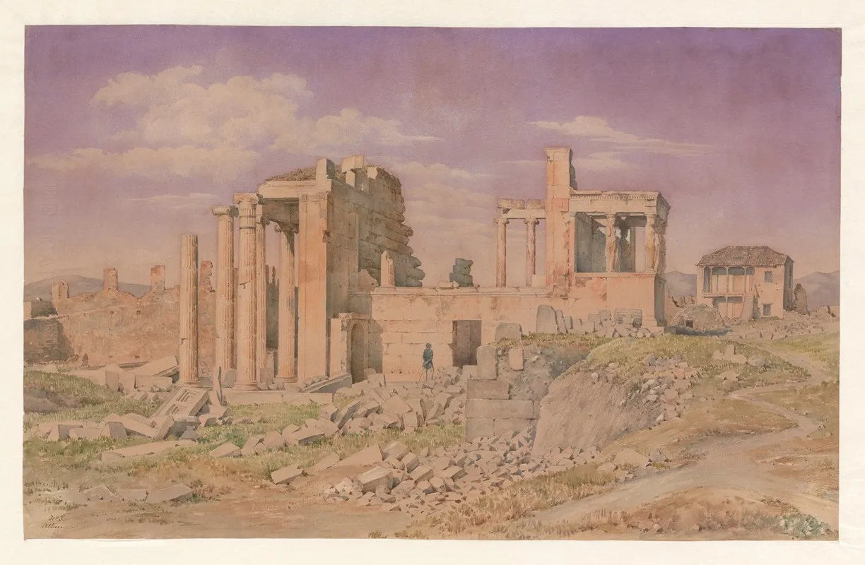 Greece Athens Erechtheion 2 by Harald Conrad Stilling - Canvas Print