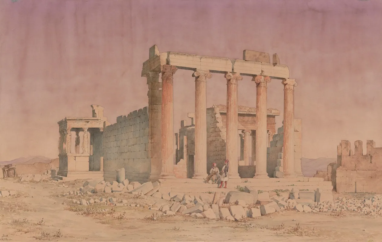 Greece Athens Erechtheion by Harald Conrad Stilling - Canvas Print