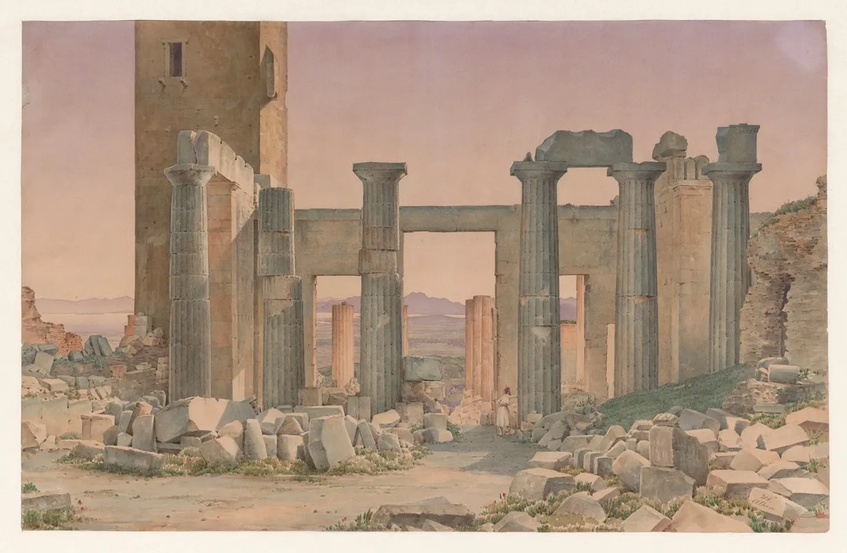 Greece Athens Propylaea by Harald Conrad Stilling - Canvas Print