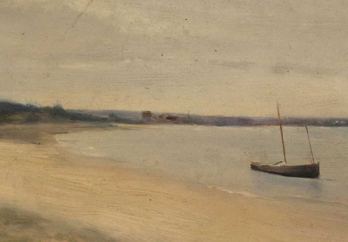 Greement Dans La Rade De Brest by Jeanne Jegou-Cadart - Canvas Print