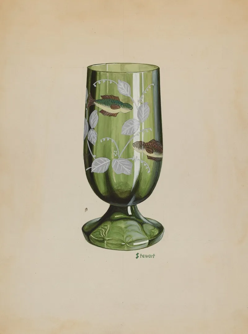 Green Glass by Robert Stewart - Canvas Print