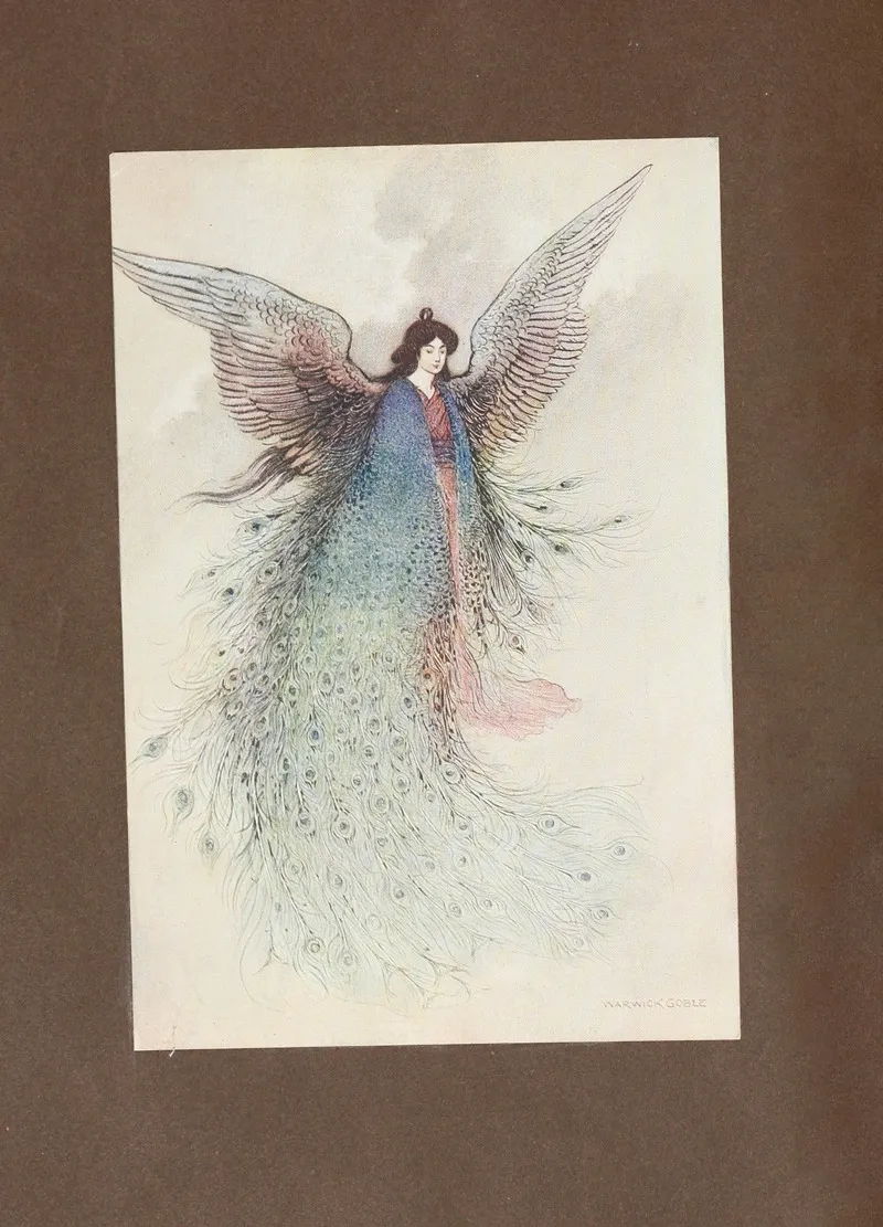 Green Willow And Other Japanese Fairy Tales Pl 01 by Warwick Goble - Canvas Print
