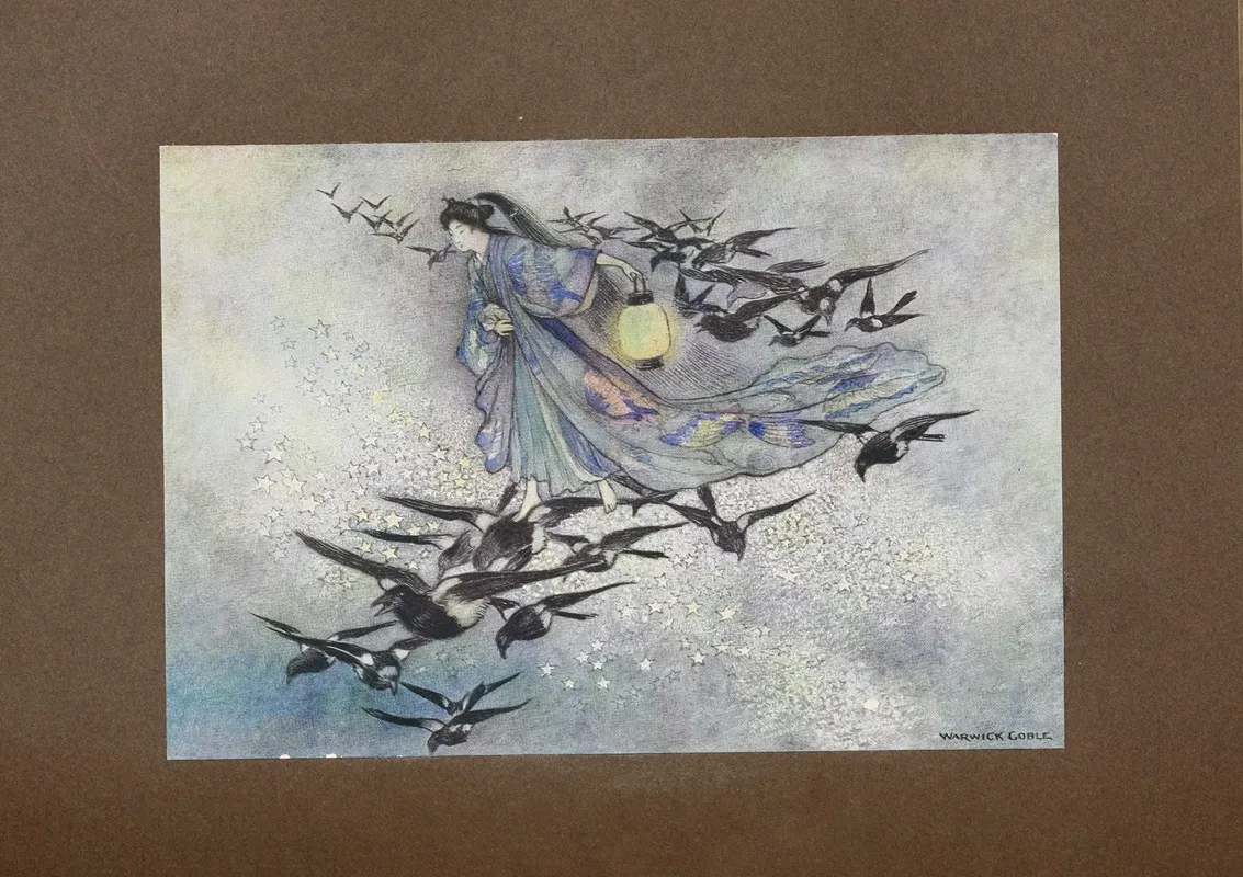 Green Willow And Other Japanese Fairy Tales Pl 09 by Warwick Goble - Canvas Print