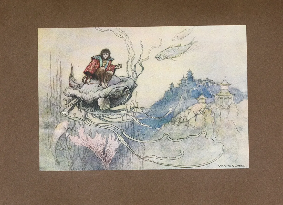 Green Willow And Other Japanese Fairy Tales Pl 27 by Warwick Goble - Canvas Print