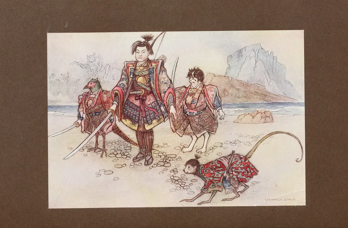 Green Willow And Other Japanese Fairy Tales Pl 30 by Warwick Goble - Canvas Print