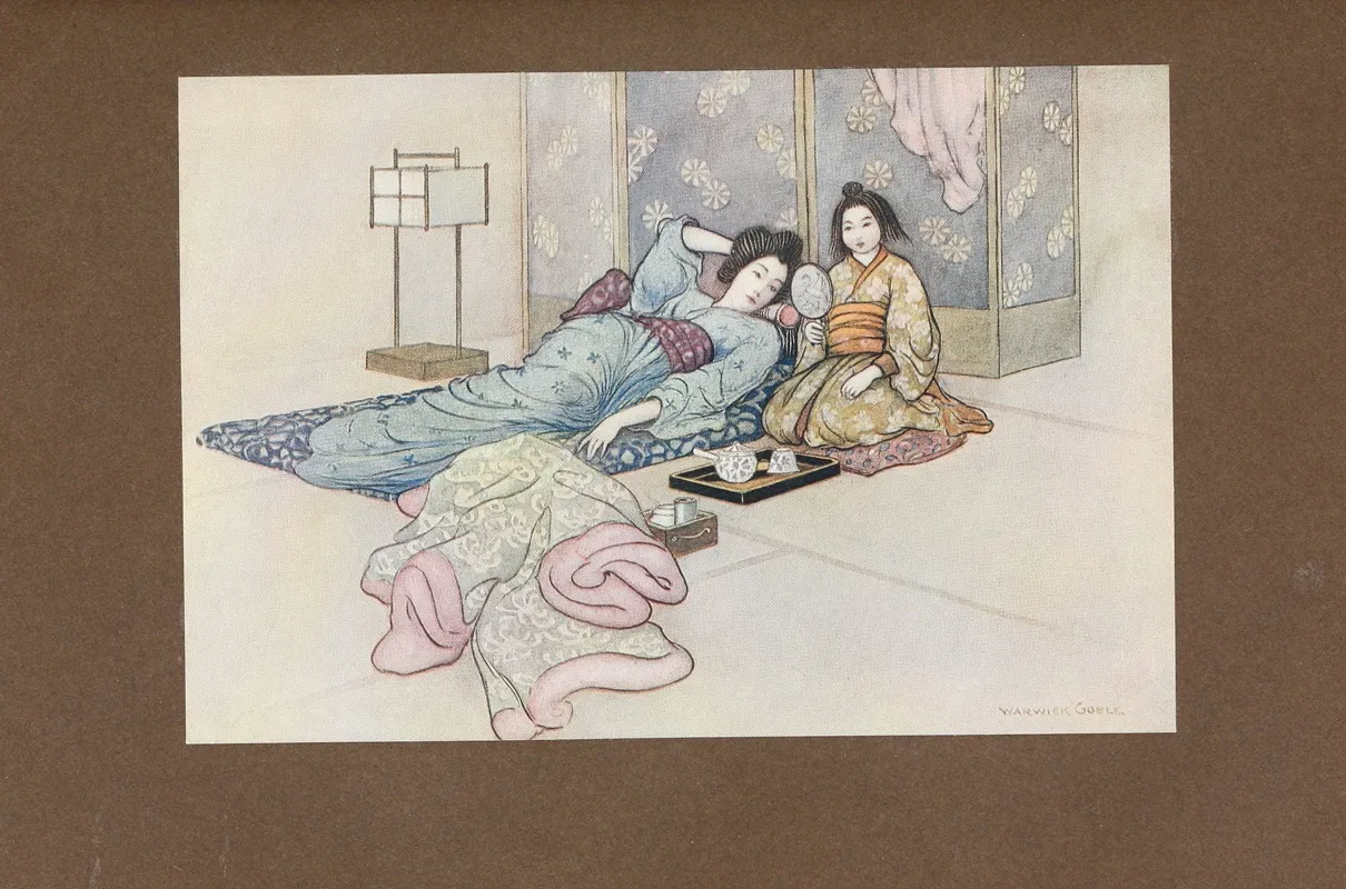 Green Willow And Other Japanese Fairy Tales Pl 31 by Warwick Goble - Canvas Print