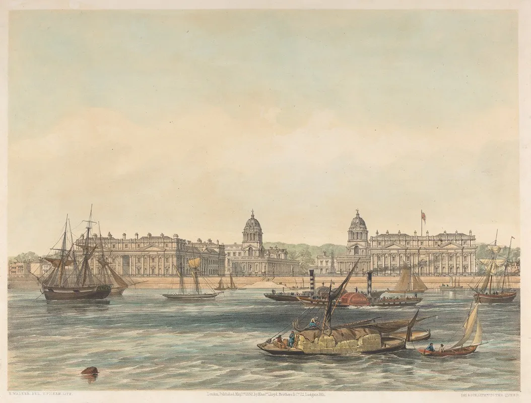 Greenwich Hospital 3 by Edmund Walker - Canvas Print