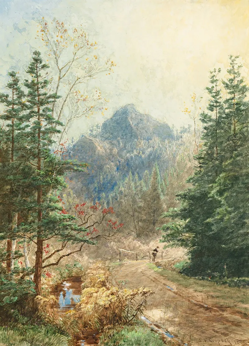 Greenwood Notch New Jersey by Jasper Francis Cropsey - Canvas Print